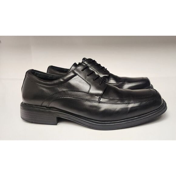 Dexflex Comfort Memory Foam Mens Leather Oxford Black Dress Shoes Size 14 main image 8